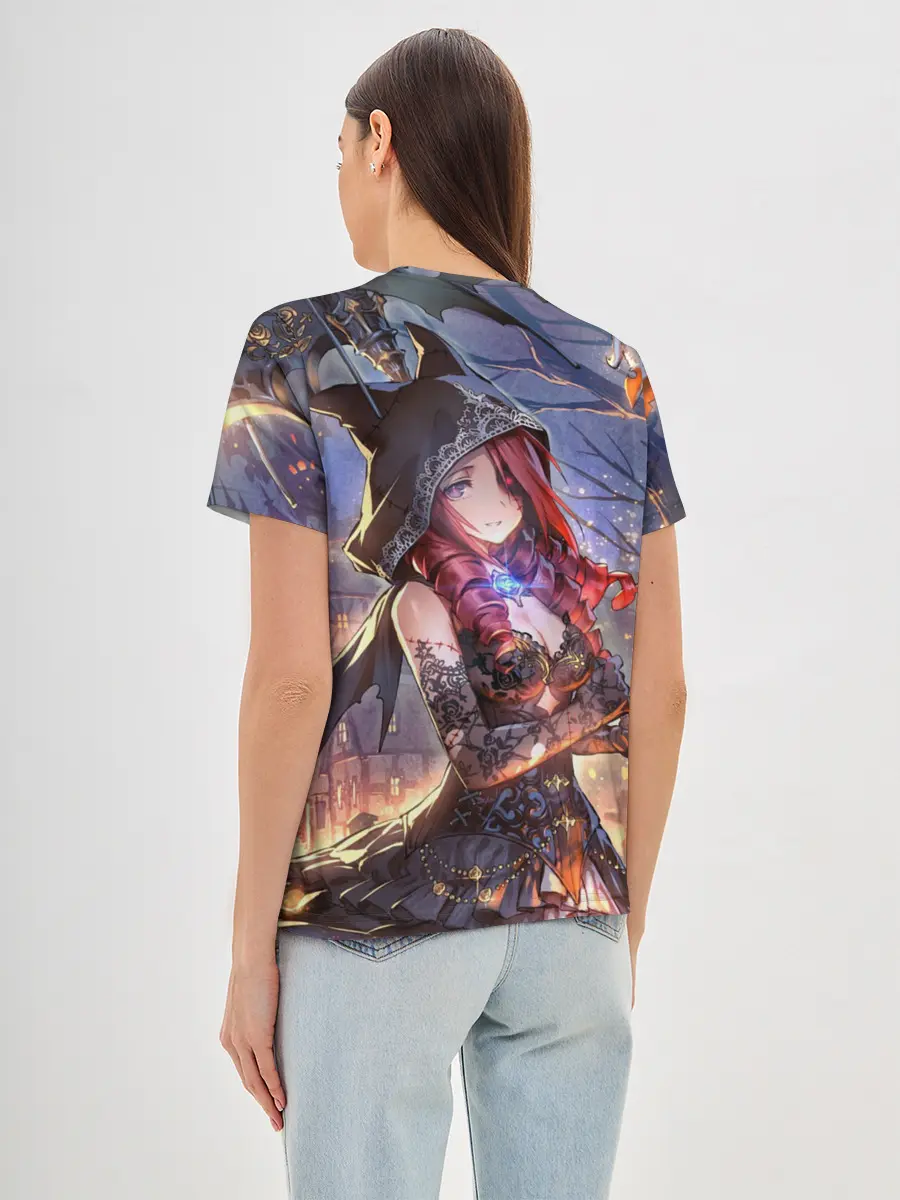 Женская базовая футболка / Однокрылый демон Амира