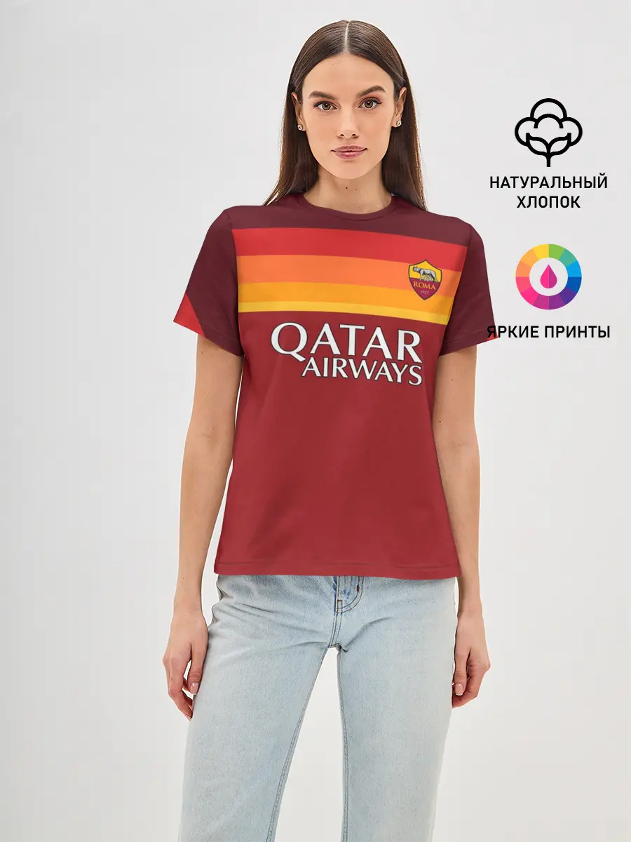 Женская базовая футболка / Мхитарян | футболка Рома
