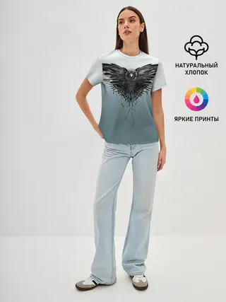 Женская базовая футболка / Crow