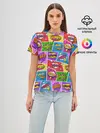 Женская базовая футболка / Pop art