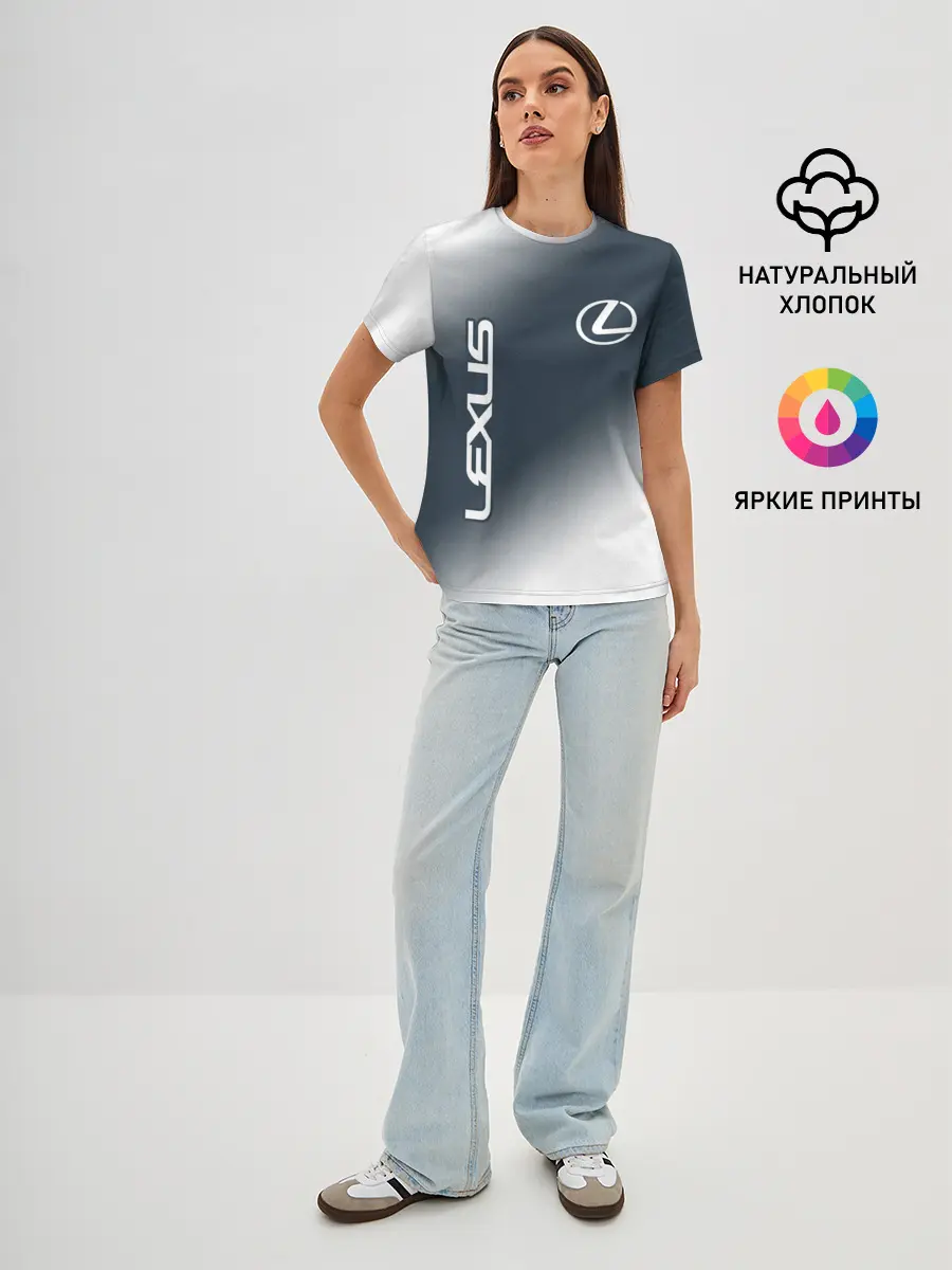Женская базовая футболка / LEXUS / ЛЕКСУС