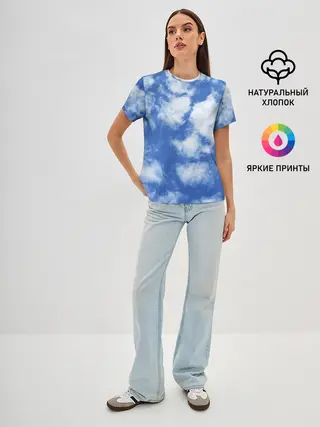 Женская базовая футболка / ОБЛАКА