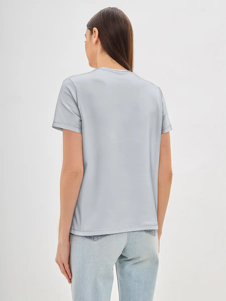 Женская базовая футболка / Сиреноголовый Скелет