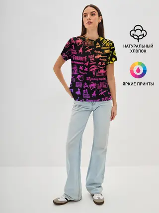 Женская базовая футболка / FORTNITE PARTY EVENT / ФОРТНАЙТ