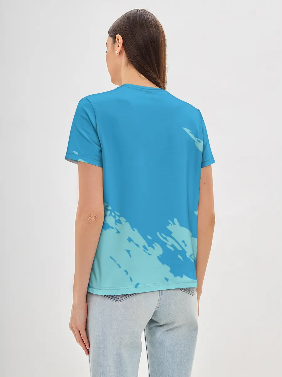 Женская базовая футболка / Море. Пальмы. Песок