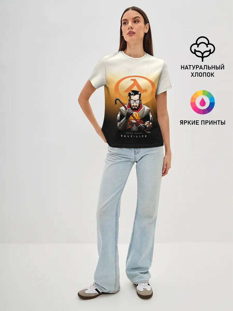 Женская базовая футболка / FREEMAN | HALF-LIFE