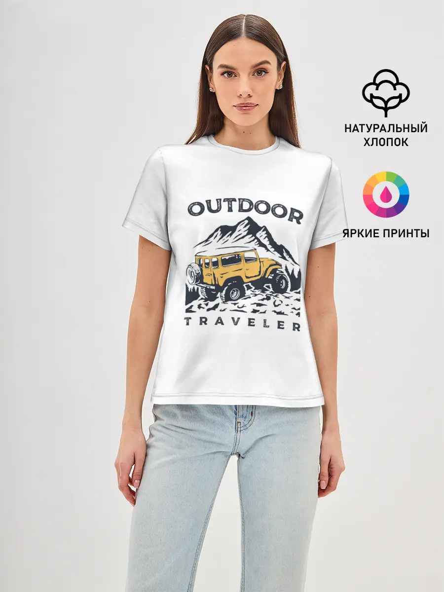 Женская базовая футболка / Путешественник | Outdoor