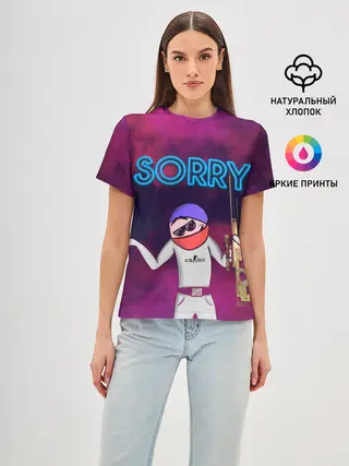 Женская базовая футболка / Sorry CS GO