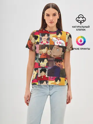 Женская базовая футболка / КУРОО ТЕЦУРО / TETSURO