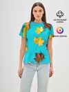 Женская базовая футболка / Кленовый листочек