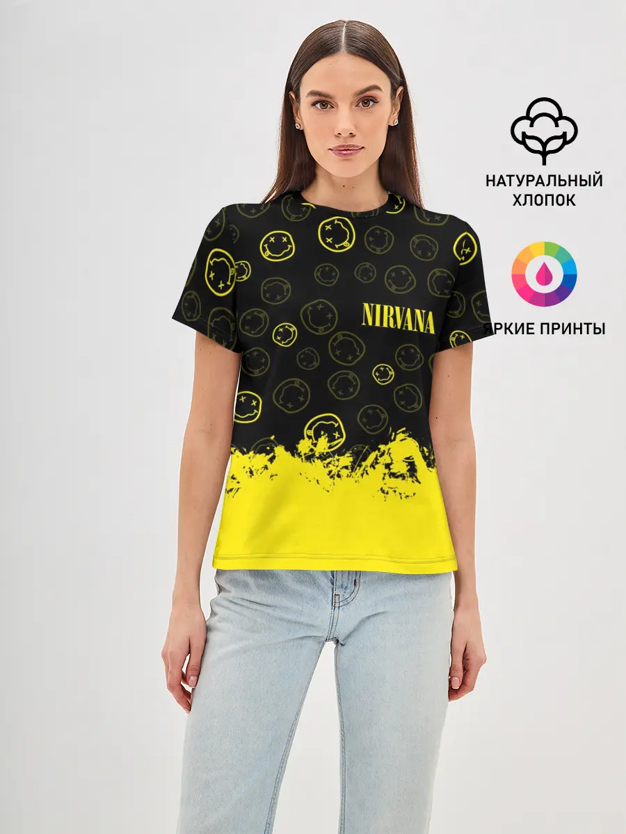 Женская базовая футболка / NIRVANA