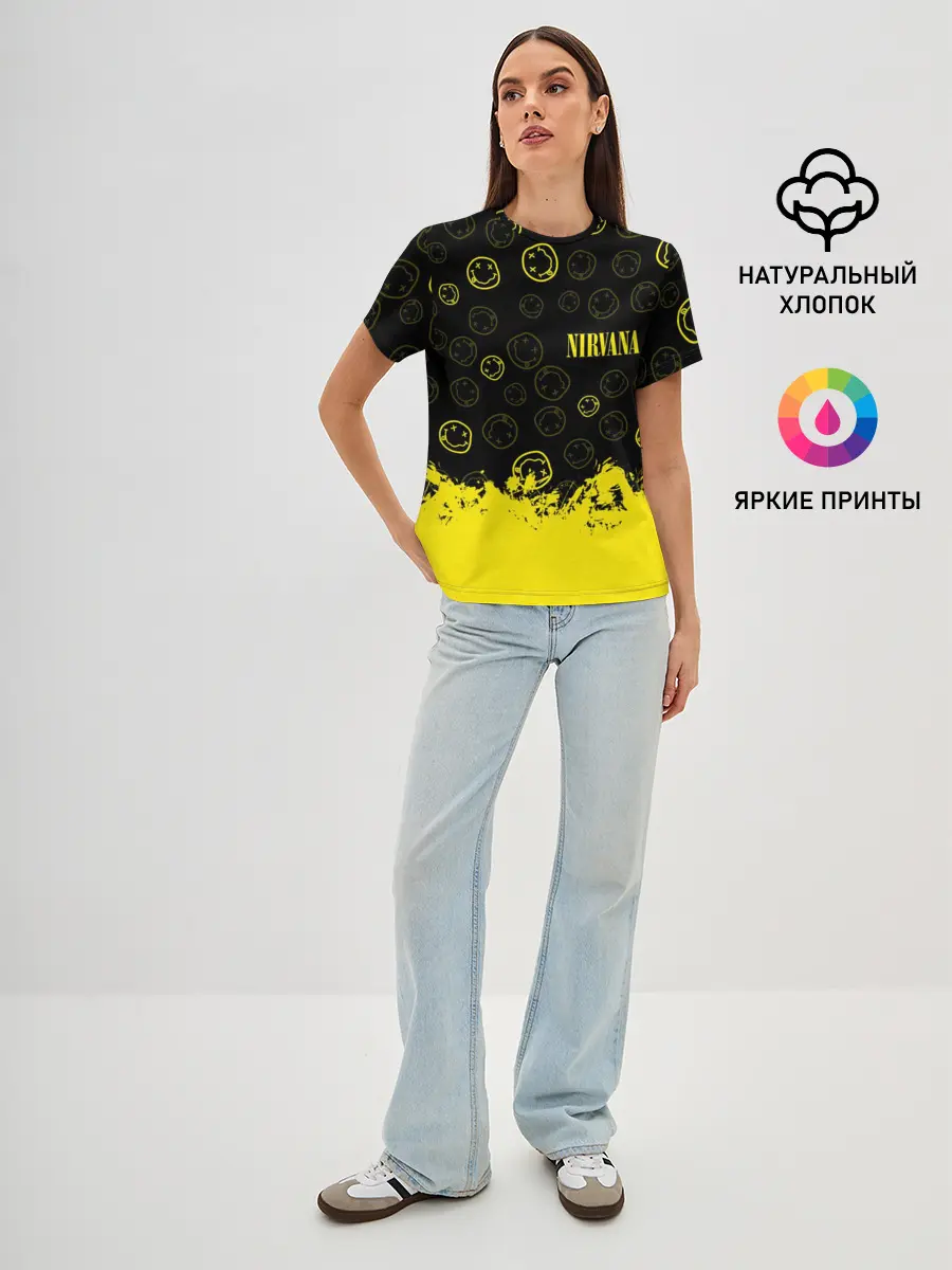 Женская базовая футболка / NIRVANA