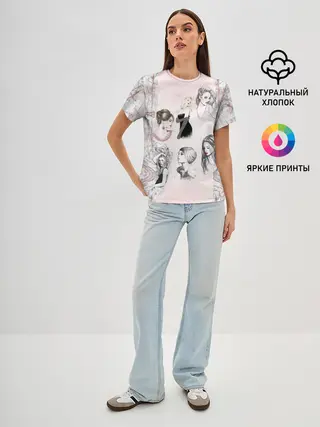 Женская базовая футболка / 8 марта