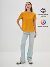 Женская базовая футболка / Цвет Шафран