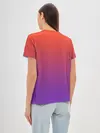 Женская базовая футболка / Оранжевый и Фиолетовый