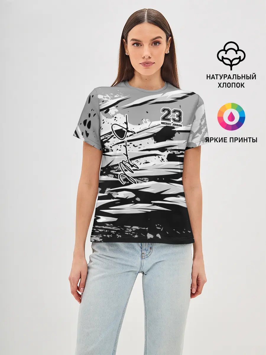 Женская базовая футболка / Michael Jordan 23