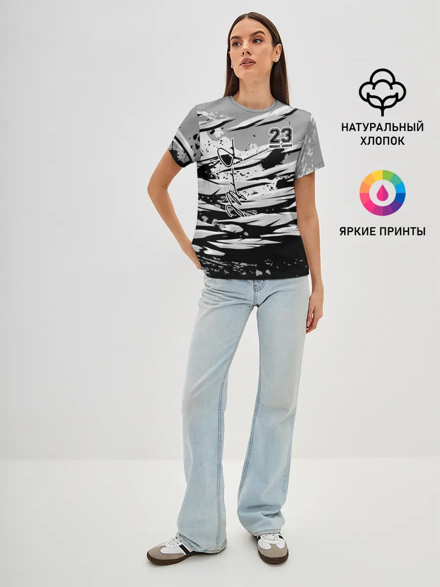 Женская базовая футболка / Michael Jordan 23