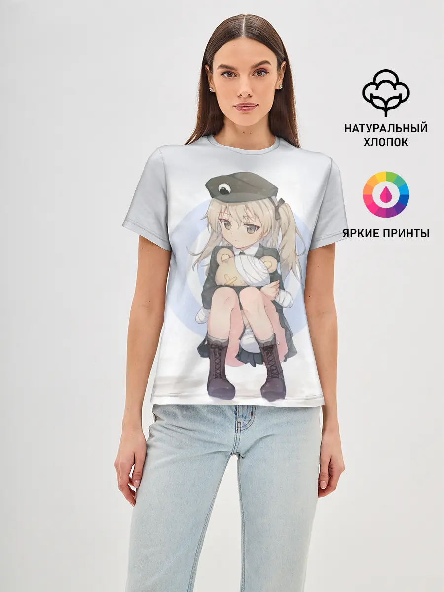 Женская базовая футболка / Girls und Panzer