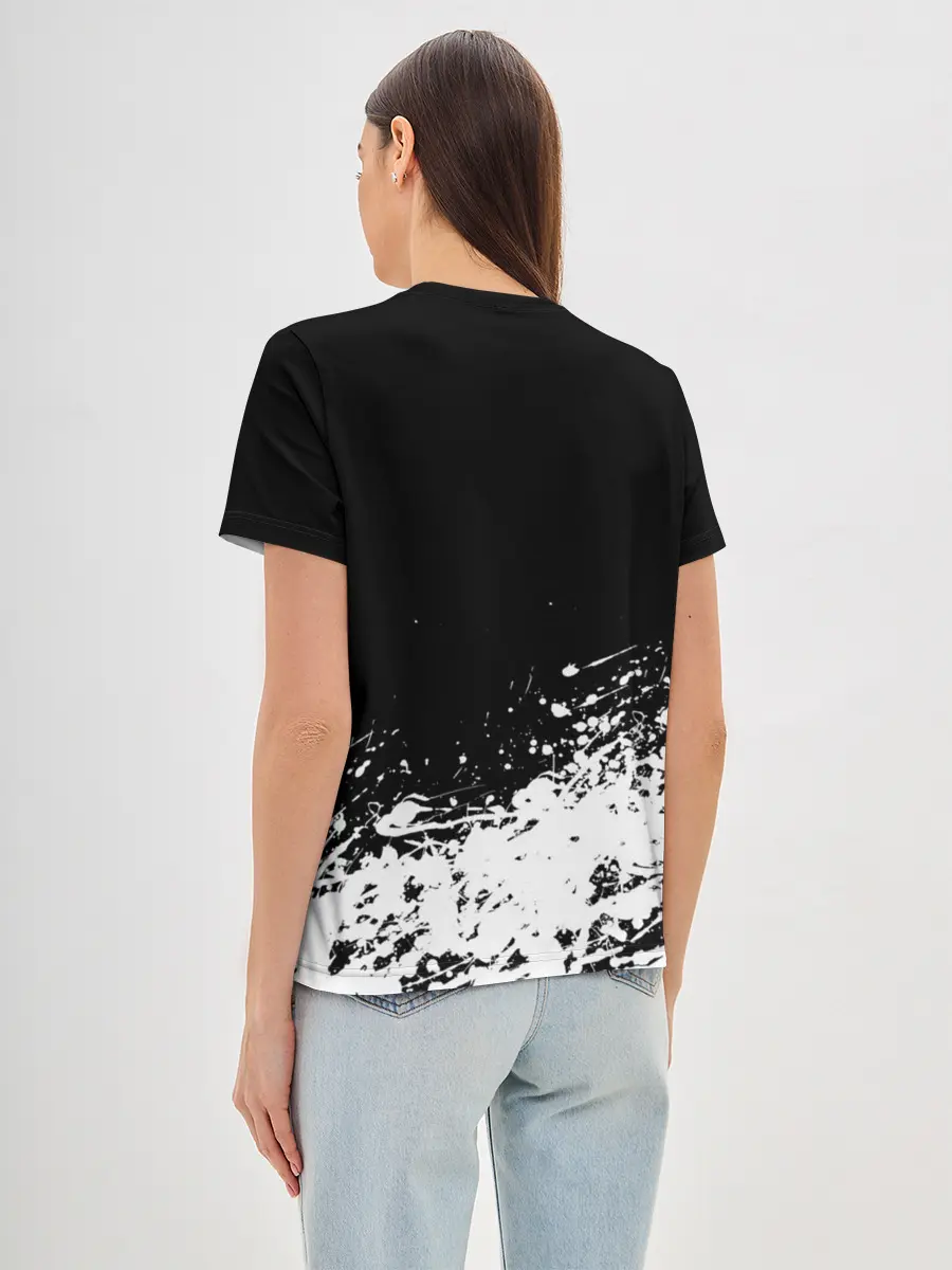 Женская базовая футболка / Черный Клевер