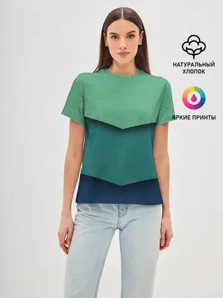 Женская базовая футболка / Текстура бумаги