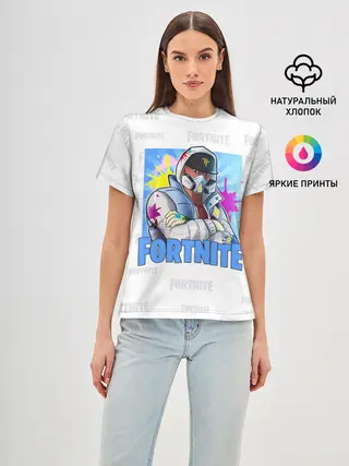 Женская базовая футболка / Fortnite Fan Art