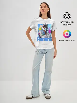 Женская базовая футболка / Fortnite Fan Art