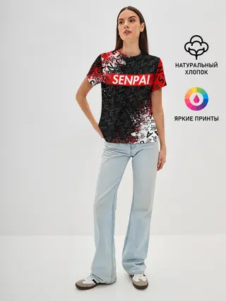 Женская базовая футболка / SENPAI
