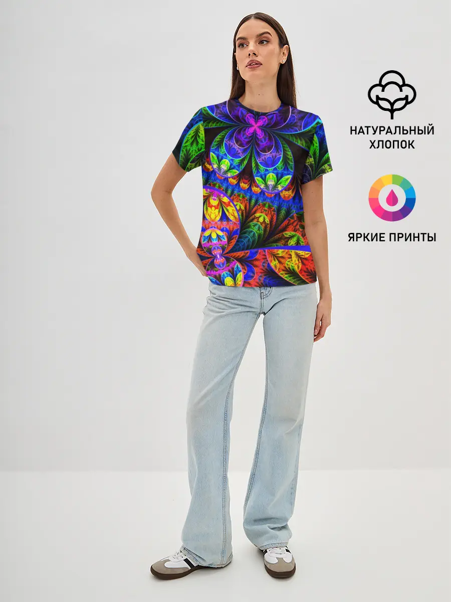 Женская базовая футболка / ABSTRACTION NEW