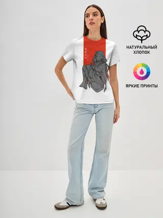 Женская базовая футболка / Незуко Камадо Kimetsu no Yaiba