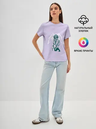 Женская базовая футболка / пошлая молли