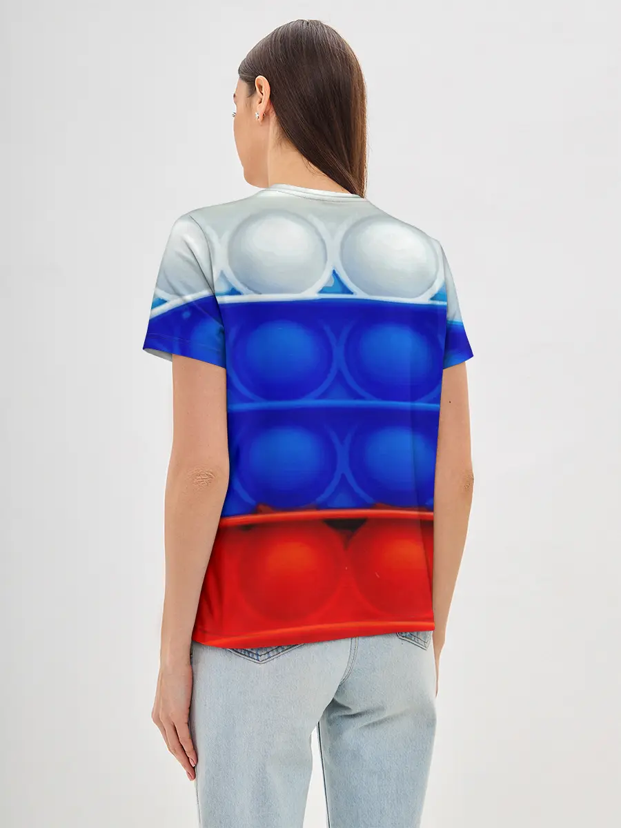 Женская базовая футболка / POP IT / ПОП ИТ.