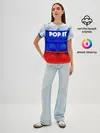 Женская базовая футболка / POP IT / ПОП ИТ.