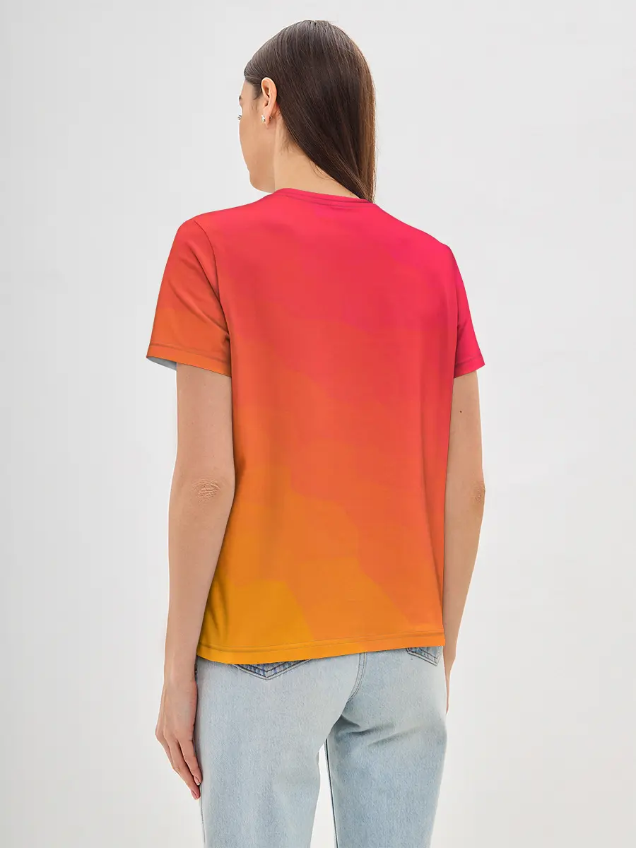 Женская базовая футболка / Градиент