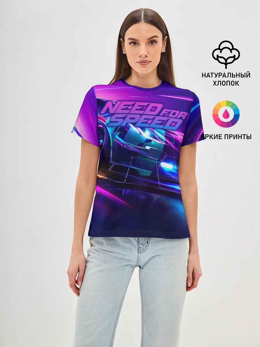 Женская базовая футболка / Need for Speed