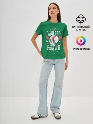 Женская базовая футболка / War God