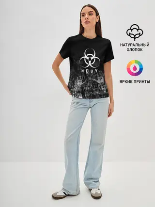 Женская базовая футболка / nCoV | КОРОНАВИРУС