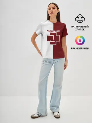 Женская базовая футболка / Rammstein