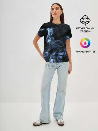 Женская базовая футболка / ДЫМ