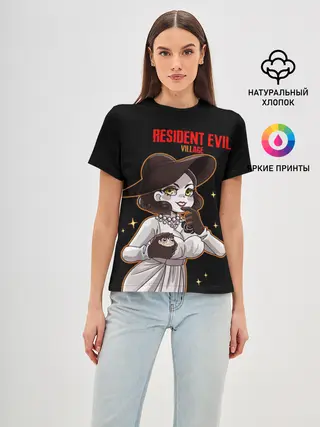 Женская базовая футболка / Resident Evil Димитреску