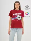 Женская базовая футболка / Футбол Россия