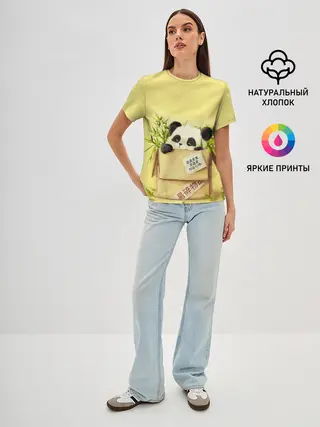 Женская базовая футболка / Заказывали Панду? ?