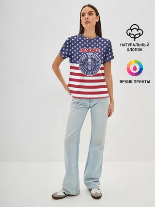 Женская базовая футболка / Ramones