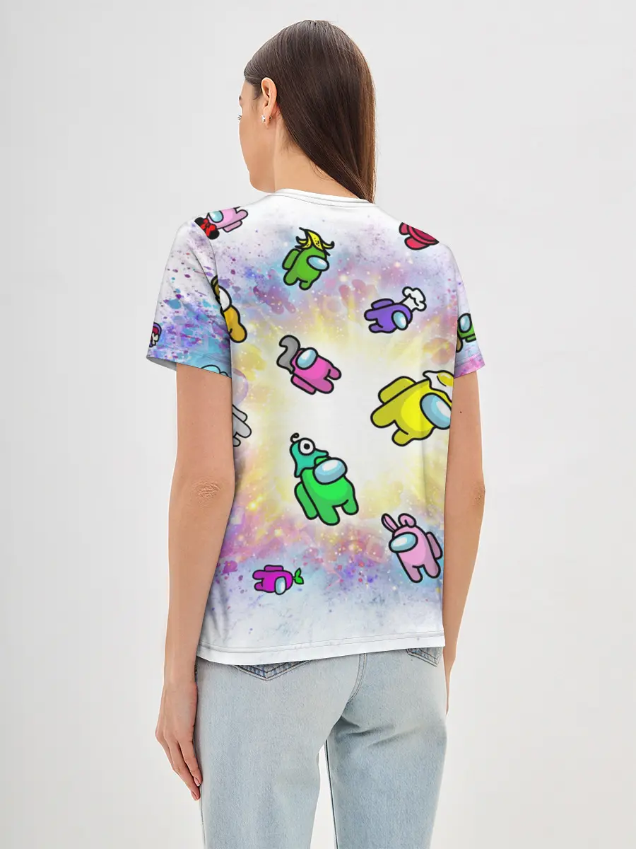 Женская базовая футболка / Among us space