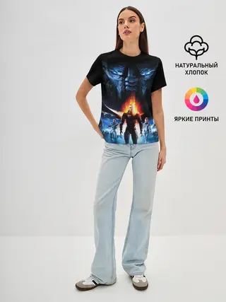 Женская базовая футболка / MASS EFFECT N7 КАПИТАН ШЕПАРД