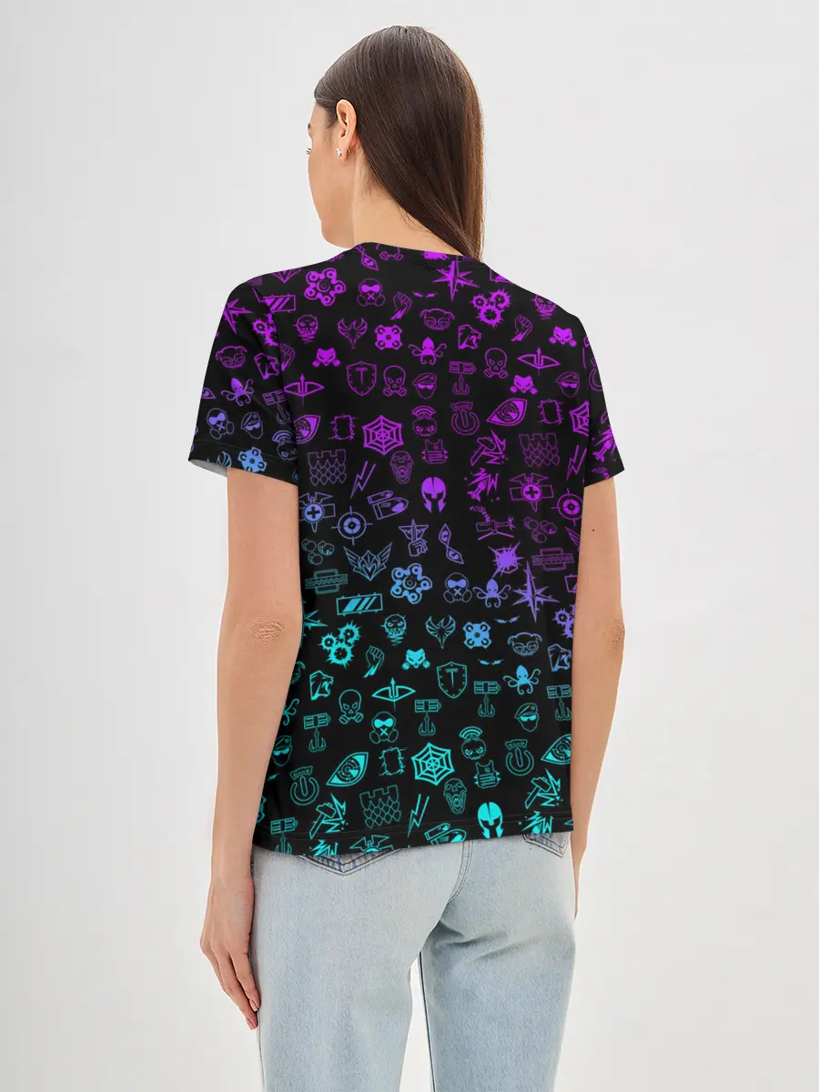 Женская базовая футболка / RAINBOW SIX | SIEGE NEON