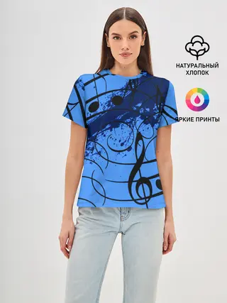 Женская базовая футболка / Музыка