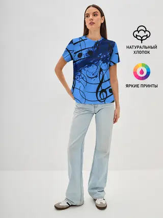 Женская базовая футболка / Музыка