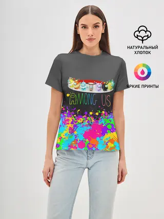 Женская базовая футболка / Among Us | Pokemon | Покемон