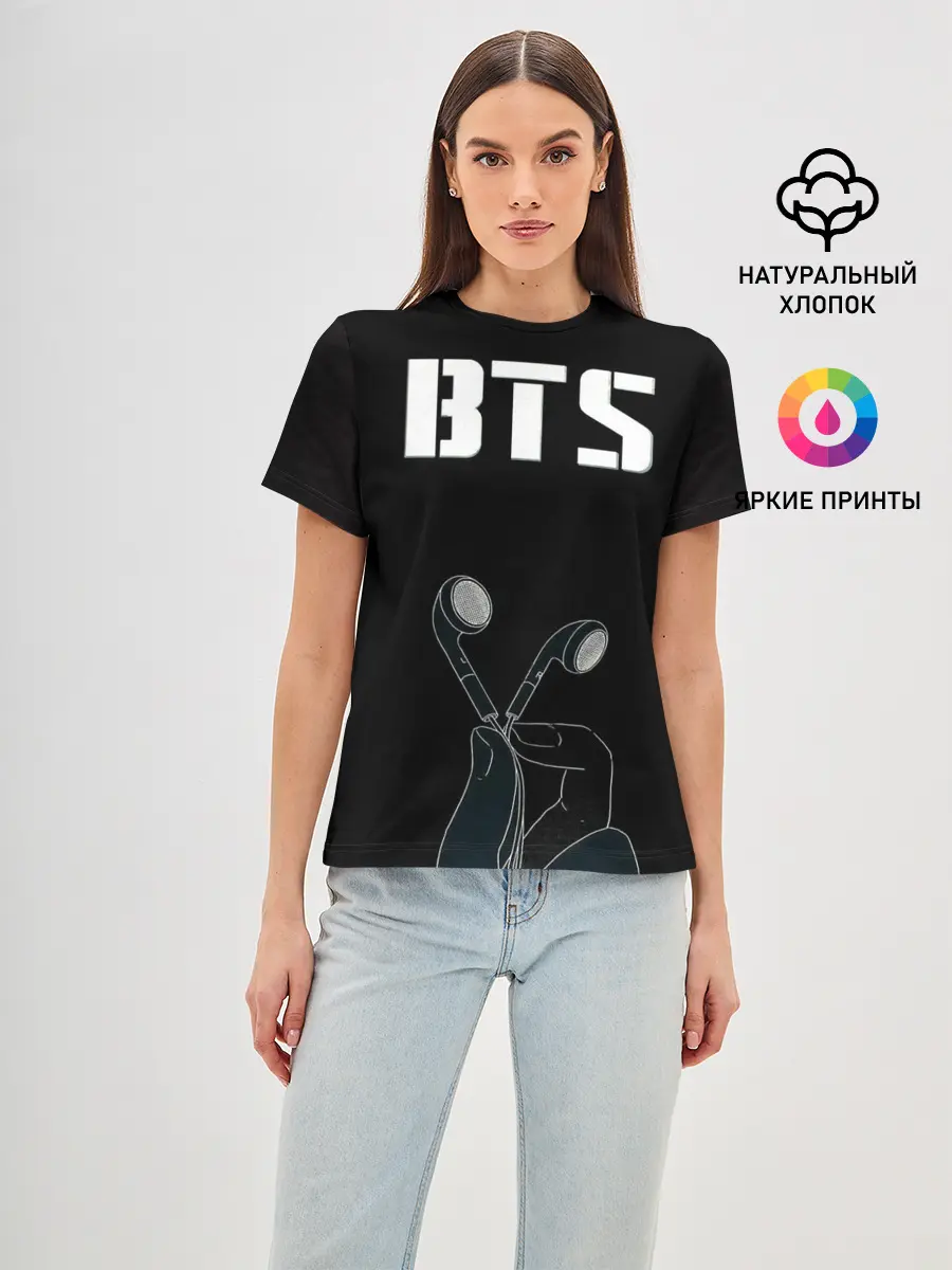 Женская базовая футболка / BTS