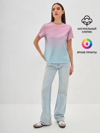 Женская базовая футболка / НЕЖНОСТЬ